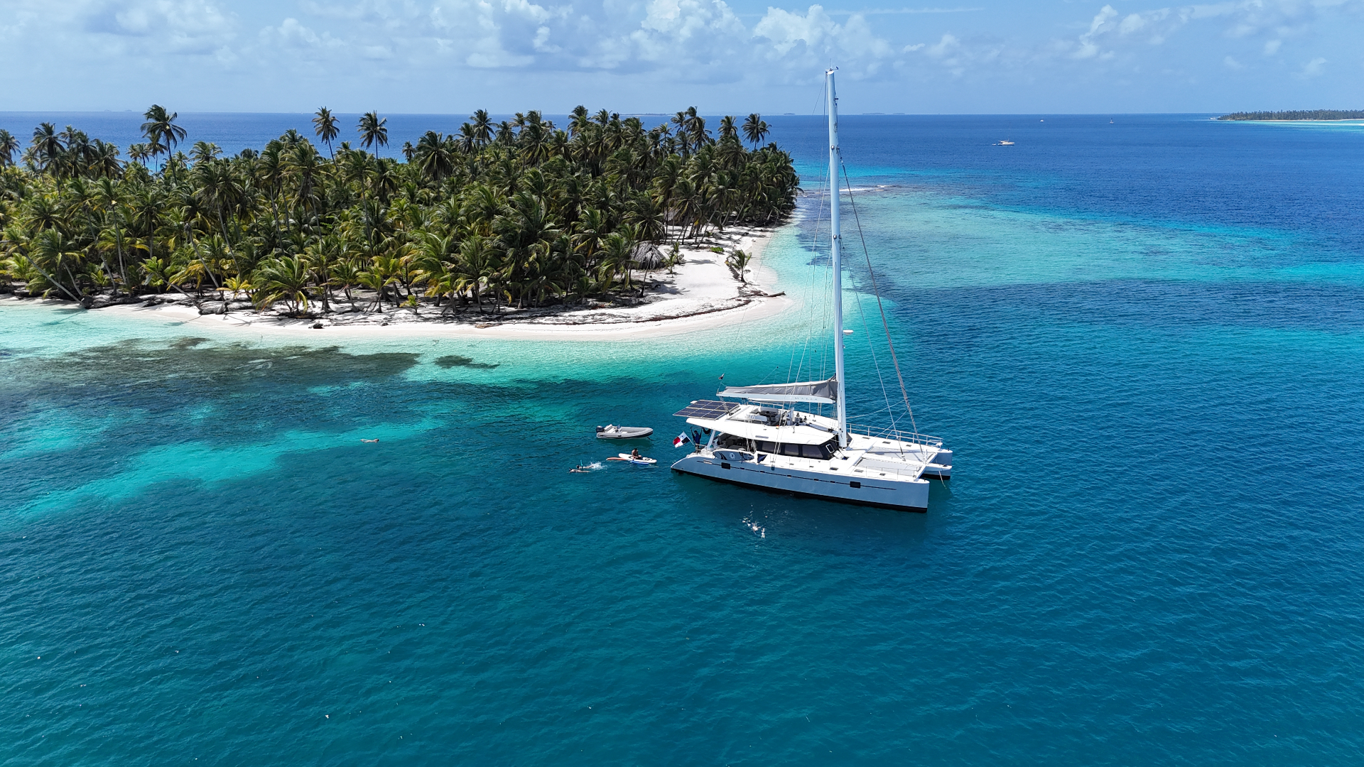 San Blas islands from the air, a recurring subject on our blog